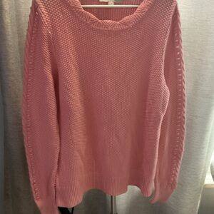 VALENTINES LOFT Pink Textured Women's Sweater